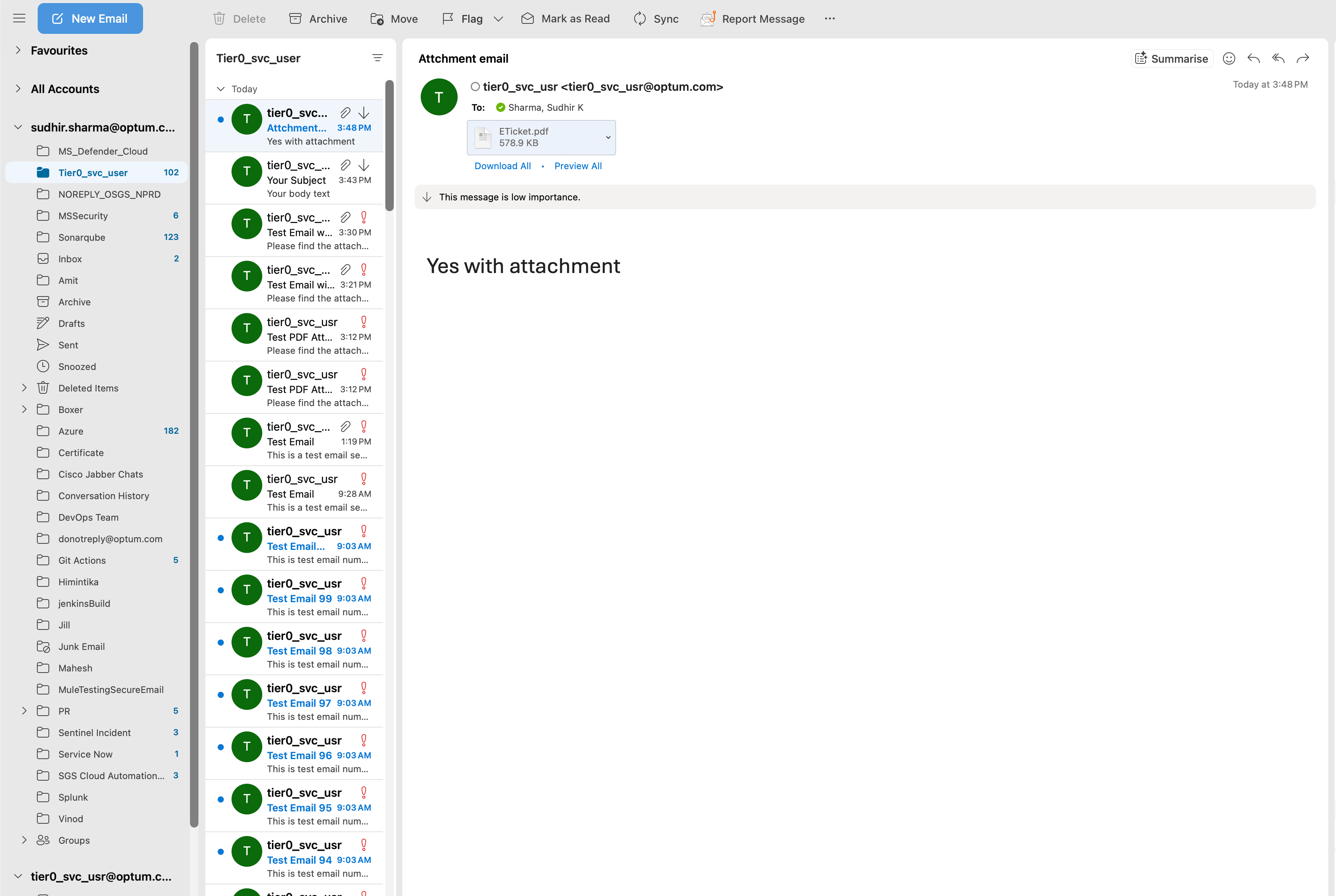 100+ emails delivered successfully